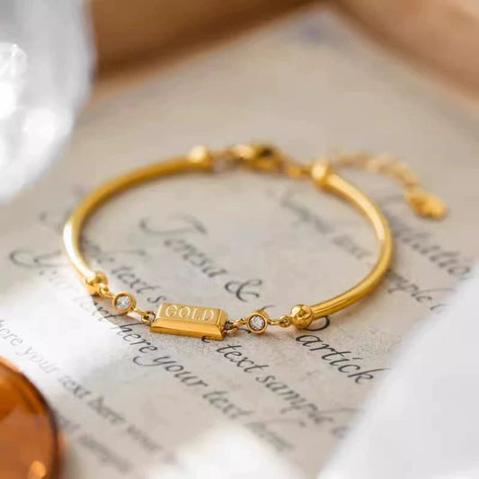 新商品 ステンレスブレスレット 18Kコーティング デザイン レディース アレルギー対応 高品質 ゴールド仕上げ 女性 人気 ギフト プレゼント