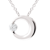 ダイヤモンド ムーン 月 ネックレス ダイヤモンド ムーン 月 ネックレス