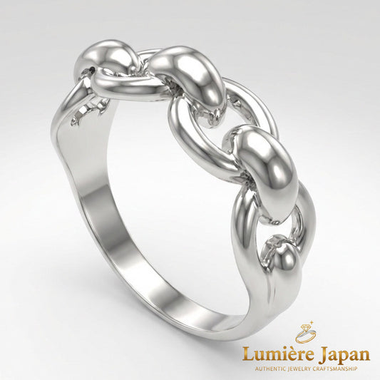 新商品|日本製 Half Chain Ring(ハーフチェーンリング) 手元で輝く、日本の匠の証