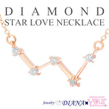 ダイヤモンド スター 星座 ネックレス カシオペア座 ダイヤモンド スター 星座 ネックレス カシオペア座