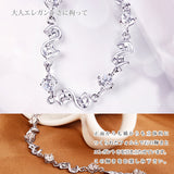 ブレスレット レディース 贅沢6粒 波型 一周 ブレスレット エタニティ プラチナ仕上げ 誕生日 ギフト プレゼント セール ブレスレット レディース 贅沢6粒 波型 一周 ブレスレット エタニティ プラチナ仕上げ 誕生日 ギフト プレゼント セール