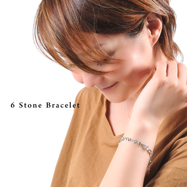 ブレスレット レディース 贅沢6粒 波型 一周 ブレスレット エタニティ プラチナ仕上げ 誕生日 ギフト プレゼント セール ブレスレット レディース 贅沢6粒 波型 一周 ブレスレット エタニティ プラチナ仕上げ 誕生日 ギフト プレゼント セール