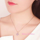 ネックレス レディース 豪華 計1.415カラット さくら ネックレス ピアス 桜 サクラ プラチナ仕上げ レディース ギフト プレゼント ネックレス レディース 豪華 計1.415カラット さくら ネックレス ピアス 桜 サクラ プラチナ仕上げ レディース ギフト プレゼント