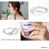 指輪 レディース サイズフリー 2粒 ブリン リング 指輪 プラチナ仕上げ 誕生日 ギフト プレゼント 指輪 レディース サイズフリー 2粒 ブリン リング 指輪 プラチナ仕上げ 誕生日 ギフト プレゼント