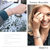 ブレスレット レディース 計3.1カラット テニス ブレスレット エタニティ プラチナ仕上げ 誕生日 ギフト プレゼント セール ブレスレット レディース 計3.1カラット テニス ブレスレット エタニティ プラチナ仕上げ 誕生日 ギフト プレゼント セール