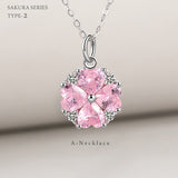 ネックレス レディース 豪華 計1.7カラット さくらシリーズ タイプ2 ネックレス ピアス 指輪 ブレスレット 桜 サクラ プラチナ仕上げ レディース ギフト プレゼント ネックレス レディース 豪華 計1.7カラット さくらシリーズ タイプ2 ネックレス ピアス 指輪 ブレスレット 桜 サクラ プラチナ仕上げ レディース ギフト プレゼント