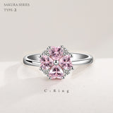 ネックレス レディース 豪華 計1.7カラット さくらシリーズ タイプ2 ネックレス ピアス 指輪 ブレスレット 桜 サクラ プラチナ仕上げ レディース ギフト プレゼント ネックレス レディース 豪華 計1.7カラット さくらシリーズ タイプ2 ネックレス ピアス 指輪 ブレスレット 桜 サクラ プラチナ仕上げ レディース ギフト プレゼント