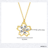 ネックレス レディース 桜 さくら 可愛い 豪華 回る 1.1カラット ネックレス プラチナド仕上げ レディース ギフト プレゼント ネックレス レディース 桜 さくら 可愛い 豪華 回る 1.1カラット ネックレス プラチナド仕上げ レディース ギフト プレゼント