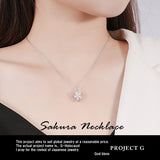 ネックレス レディース 桜 さくら 可愛い 豪華 回る 1.1カラット ネックレス プラチナド仕上げ レディース ギフト プレゼント ネックレス レディース 桜 さくら 可愛い 豪華 回る 1.1カラット ネックレス プラチナド仕上げ レディース ギフト プレゼント