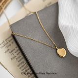 新商品 コインネックレス レディース プレート彫刻 不規則 ステンレス ゴールド ワンポイント カジュアル レディース ギフト プレゼント 新商品 コインネックレス レディース プレート彫刻 不規則 ステンレス ゴールド ワンポイント カジュアル レディース ギフト プレゼント