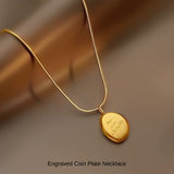 新商品 コインネックレス レディース プレート彫刻 不規則 ステンレス ゴールド ワンポイント カジュアル レディース ギフト プレゼント 新商品 コインネックレス レディース プレート彫刻 不規則 ステンレス ゴールド ワンポイント カジュアル レディース ギフト プレゼント