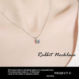 ネックレス レディース 大粒0.8カラット ラビット ネックレス うさぎ プラチナ仕上げ レディース ギフト プレゼント ネックレス レディース 大粒0.8カラット ラビット ネックレス うさぎ プラチナ仕上げ レディース ギフト プレゼント