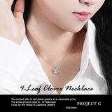 ネックレス レディース 4つ葉のクローバー 可愛い 豪華 回る 1.2カラット ネックレス ピアス イヤリング プラチナ仕上げ レディース ギフト プレゼント ネックレス レディース 4つ葉のクローバー 可愛い 豪華 回る 1.2カラット ネックレス ピアス イヤリング プラチナ仕上げ レディース ギフト プレゼント