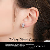 ネックレス レディース 4つ葉のクローバー 可愛い 豪華 回る 1.2カラット ネックレス ピアス イヤリング プラチナ仕上げ レディース ギフト プレゼント ネックレス レディース 4つ葉のクローバー 可愛い 豪華 回る 1.2カラット ネックレス ピアス イヤリング プラチナ仕上げ レディース ギフト プレゼント