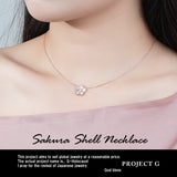 ネックレス レディース 桜 貝殻 シェル さくら 可愛い ネックレス 一粒 0.07カラット cz プラチナ仕上げ レディース ギフト プレゼント ネックレス レディース 桜 貝殻 シェル さくら 可愛い ネックレス 一粒 0.07カラット cz プラチナ仕上げ レディース ギフト プレゼント