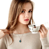 ネックレス レディース ウォータードロップ エンジェルターコイズ 可愛く エレガント ネックレス アクアマリーン 清楚 プラチナ仕上げ レディース ギフト プレゼント ネックレス レディース ウォータードロップ エンジェルターコイズ 可愛く エレガント ネックレス アクアマリーン 清楚 プラチナ仕上げ レディース ギフト プレゼント