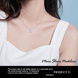 Necklace for ladies, large 1.25 carat, single piece folklore necklace, platinum finish, ladies' gift, present Necklace for ladies, large 1.25 carat, single piece folklore necklace, platinum finish, ladies' gift, present