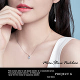 Necklace for ladies, large 1.25 carat, single piece folklore necklace, platinum finish, ladies' gift, present Necklace for ladies, large 1.25 carat, single piece folklore necklace, platinum finish, ladies' gift, present