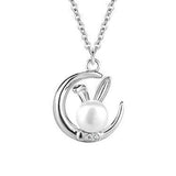 レディース ネックレス ピアス うさぎ 月の兎 可愛い 玉兎 ピンクゴールド プラチナ仕上げ 淡水パール cz ギフト プレゼント レディース ネックレス ピアス うさぎ 月の兎 可愛い 玉兎 ピンクゴールド プラチナ仕上げ 淡水パール cz ギフト プレゼント