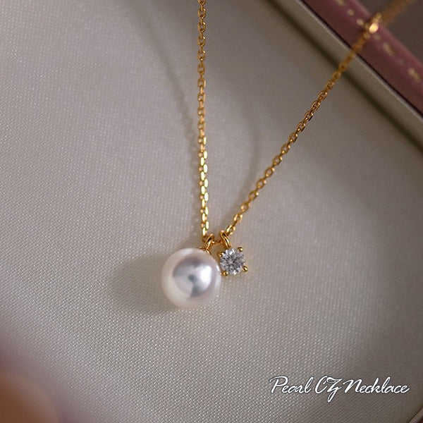 新商品 ネックレス レディース 一粒パール CZダイヤ チャーム 定番 シンプル 重ね付け 14kゴールド仕上げ レディース 女性 人気 ギフト プレゼント 新商品 ネックレス レディース 一粒パール CZダイヤ チャーム 定番 シンプル 重ね付け 14kゴールド仕上げ レディース 女性 人気 ギフト プレゼント