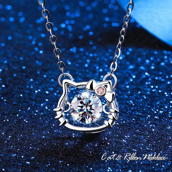 新商品 ネックレス レディース 猫&リボン 揺れる石 ねこ 可愛い かわいい シンプル プラチナ仕上げ レディース 女性 人気 ギフト プレゼント 新商品 ネックレス レディース 猫&リボン 揺れる石 ねこ 可愛い かわいい シンプル プラチナ仕上げ レディース 女性 人気 ギフト プレゼント