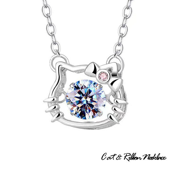 新商品 ネックレス レディース 猫&リボン 揺れる石 ねこ 可愛い かわいい シンプル プラチナ仕上げ レディース 女性 人気 ギフト プレゼント 新商品 ネックレス レディース 猫&リボン 揺れる石 ねこ 可愛い かわいい シンプル プラチナ仕上げ レディース 女性 人気 ギフト プレゼント