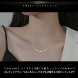 ネックレス レディース シンプル スマイル パイプ カジュアル おしゃれ プラチナ仕上げ レディース ギフト プレゼント ネックレス レディース シンプル スマイル パイプ カジュアル おしゃれ プラチナ仕上げ レディース ギフト プレゼント