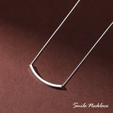 ネックレス レディース シンプル スマイル パイプ カジュアル おしゃれ プラチナ仕上げ レディース ギフト プレゼント ネックレス レディース シンプル スマイル パイプ カジュアル おしゃれ プラチナ仕上げ レディース ギフト プレゼント