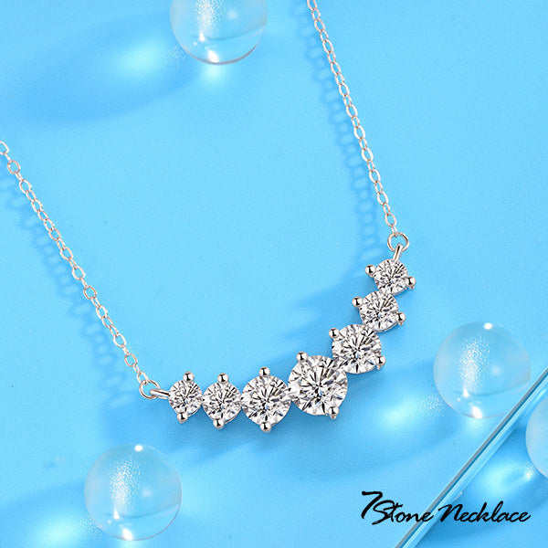 新商品 ネックレス レディース セブンストーン 7連粒  誕生石 プラチナ仕上げ レディース 女性 人気 ギフト プレゼント 新商品 ネックレス レディース セブンストーン 7連粒  誕生石 プラチナ仕上げ レディース 女性 人気 ギフト プレゼント