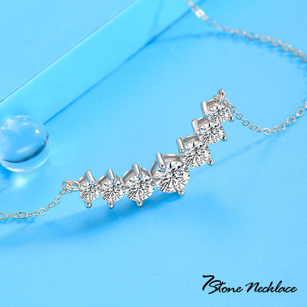 新商品 ネックレス レディース セブンストーン 7連粒  誕生石 プラチナ仕上げ レディース 女性 人気 ギフト プレゼント 新商品 ネックレス レディース セブンストーン 7連粒  誕生石 プラチナ仕上げ レディース 女性 人気 ギフト プレゼント