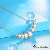 新商品 ネックレス レディース セブンストーン 7連粒  誕生石 プラチナ仕上げ レディース 女性 人気 ギフト プレゼント 新商品 ネックレス レディース セブンストーン 7連粒  誕生石 プラチナ仕上げ レディース 女性 人気 ギフト プレゼント