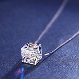 ネックレス レディース レインボー キューブ ネックレス ピアス 虹 虹色 cz プラチナ仕上げ レディース ギフト プレゼント ネックレス レディース レインボー キューブ ネックレス ピアス 虹 虹色 cz プラチナ仕上げ レディース ギフト プレゼント