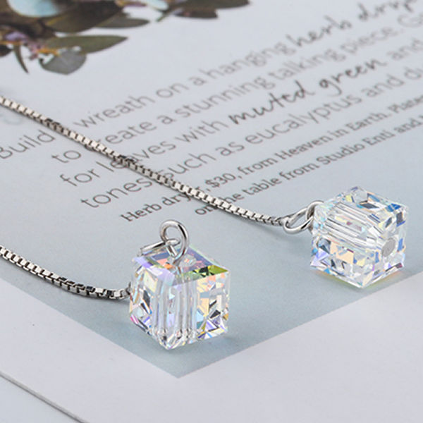 ネックレス レディース レインボー キューブ ネックレス ピアス 虹 虹色 cz プラチナ仕上げ レディース ギフト プレゼント ネックレス レディース レインボー キューブ ネックレス ピアス 虹 虹色 cz プラチナ仕上げ レディース ギフト プレゼント