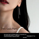 ドット チェーンピアス レディース アメリカンピアス シンプル プラチナ 仕上げ ギフト プレゼント ドット チェーンピアス レディース アメリカンピアス シンプル プラチナ 仕上げ ギフト プレゼント