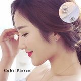 ピアス レディース 超大粒 キューブ 一粒 ピアス レディース プラチナ仕上げ 誕生日 ギフト プレゼント ピアス レディース 超大粒 キューブ 一粒 ピアス レディース プラチナ仕上げ 誕生日 ギフト プレゼント