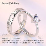指輪 レディース サイズフリー リング ハート 一粒 フォーエバー ペアリング 指輪 プラチナ仕上げ レディース メンズ ギフト プレゼント 指輪 レディース サイズフリー リング ハート 一粒 フォーエバー ペアリング 指輪 プラチナ仕上げ レディース メンズ ギフト プレゼント