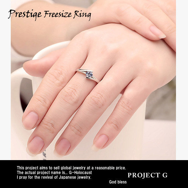 Ring for ladies, free size, single ring, platinum finish, birthday gift, present Ring for ladies, free size, single ring, platinum finish, birthday gift, present