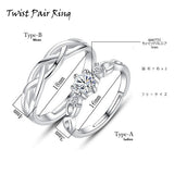 指輪 レディース サイズフリー リング 一粒 ツイスト ペアリング 指輪 レディース メンズ プラチナ仕上げ ギフト プレゼント 指輪 レディース サイズフリー リング 一粒 ツイスト ペアリング 指輪 レディース メンズ プラチナ仕上げ ギフト プレゼント