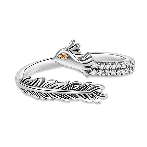 Ring Size Free Ring Dragon Dragon Phoenix 17 Pieces Pairing Women's Men's Ring Gift Present Ring Size Free Ring Dragon Dragon Phoenix 17 Pieces Pairing Women's Men's Ring Gift Present