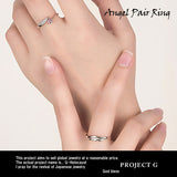 指輪 レディース サイズフリー リング ハート 一粒 エンジェル ペアリング 指輪 プラチナ仕上げ レディース メンズ ギフト プレゼント 指輪 レディース サイズフリー リング ハート 一粒 エンジェル ペアリング 指輪 プラチナ仕上げ レディース メンズ ギフト プレゼント