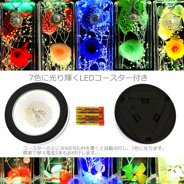 Mother's Day Gift Jewelry Glowing Herbarium Set Preserved Flowers Women Flowers LED Coaster Gift Present Mother's Day Gift Jewelry Glowing Herbarium Set Preserved Flowers Women Flowers LED Coaster Gift Present