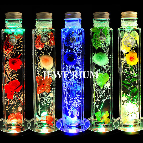 Mother's Day Gift Jewelry Glowing Herbarium Set Preserved Flowers Women Flowers LED Coaster Gift Present Mother's Day Gift Jewelry Glowing Herbarium Set Preserved Flowers Women Flowers LED Coaster Gift Present