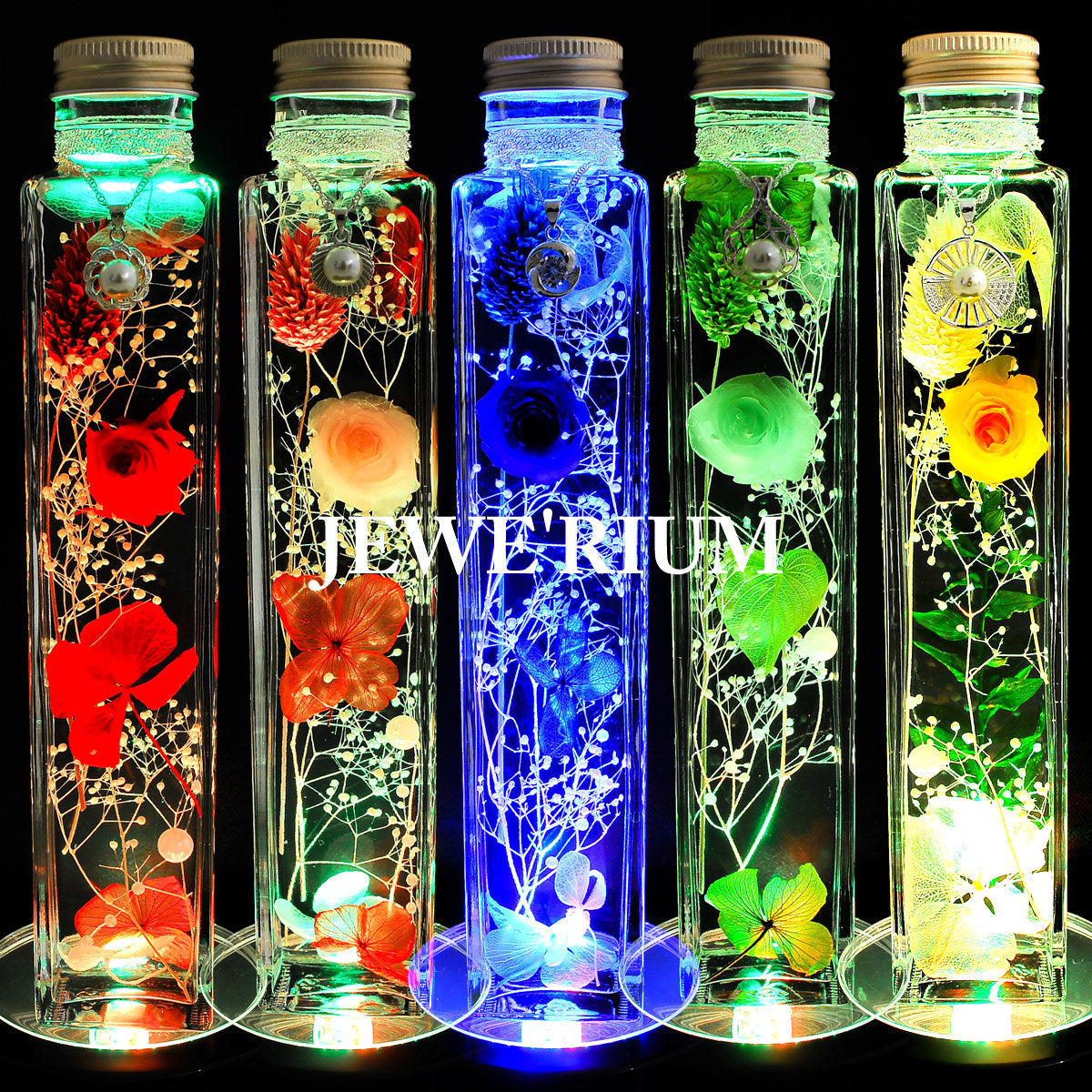 Mother's Day Gift Jewelry Glowing Herbarium Set Preserved Flowers Women Flowers LED Coaster Gift Present Mother's Day Gift Jewelry Glowing Herbarium Set Preserved Flowers Women Flowers LED Coaster Gift Present