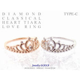 ダイヤモンド ハート ティアラ リング ダイヤモンド ハート ティアラ リング