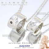 ダイヤモンド エンジェル ペアネックレス ダイヤモンド エンジェル ペアネックレス