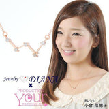 ダイヤモンド スター 星座 ネックレス カシオペア座 ダイヤモンド スター 星座 ネックレス カシオペア座