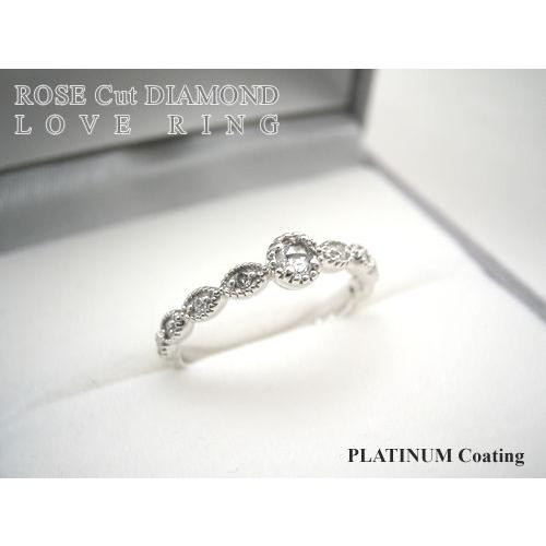 ダイヤモンド ローズカット リング ダイヤモンド ローズカット リング