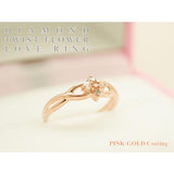 ダイヤモンド ツイスト フラワー リング ダイヤモンド ツイスト フラワー リング