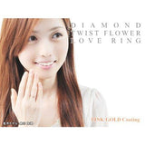 ダイヤモンド ツイスト フラワー リング ダイヤモンド ツイスト フラワー リング