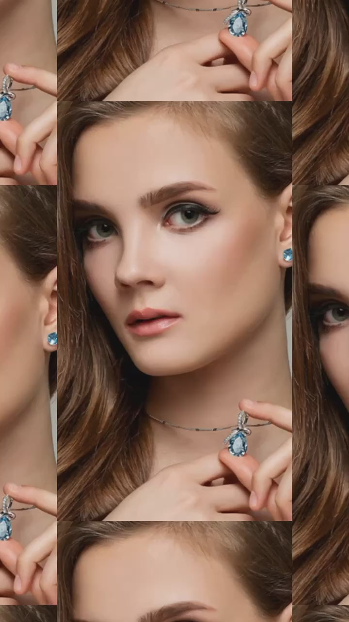 ネックレス レディース ウォータードロップ エンジェルターコイズ 可愛く エレガント ネックレス アクアマリーン 清楚 プラチナ仕上げ レディース ギフト プレゼント ネックレス レディース ウォータードロップ エンジェルターコイズ 可愛く エレガント ネックレス アクアマリーン 清楚 プラチナ仕上げ レディース ギフト プレゼント